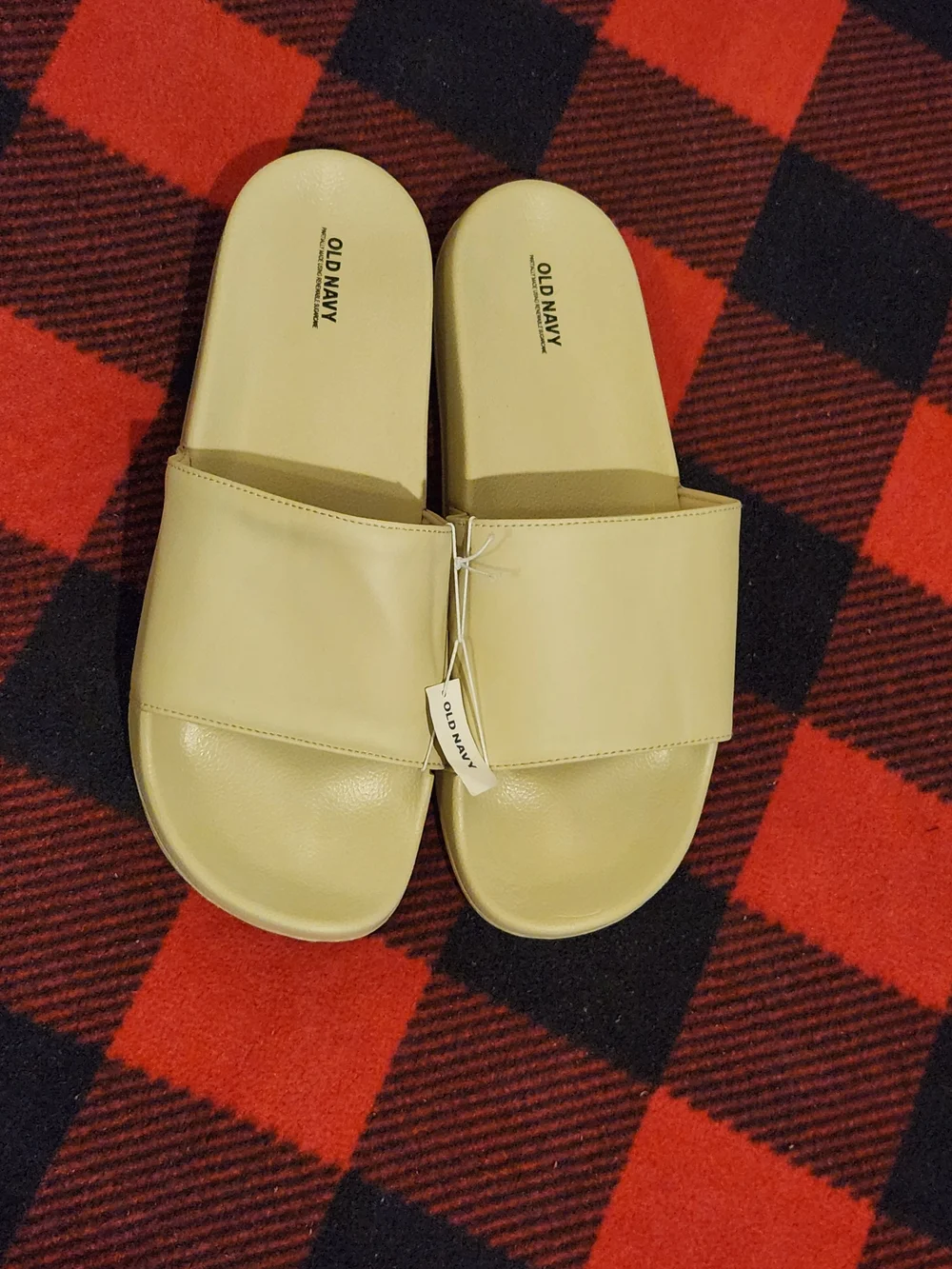 Old Navy Beige Slide Sandals Size 12-13